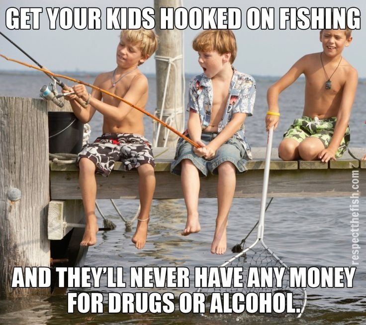 teaching kids how to fish