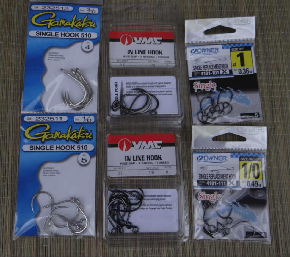 how to replace treble hooks with single hooks