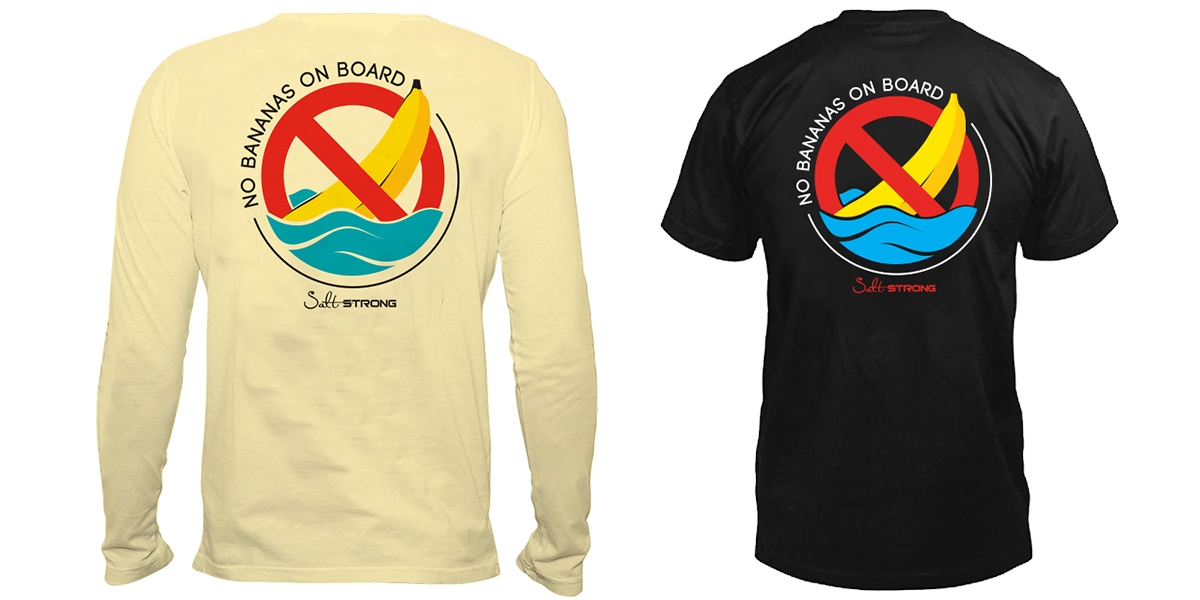 no bananas on boat fishing shirt