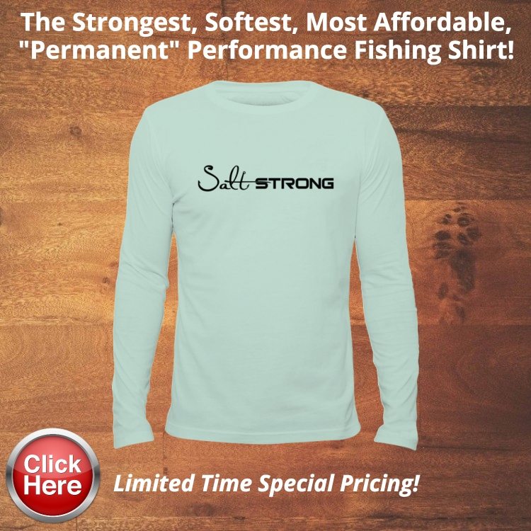 sea foam performance strong angler shirt