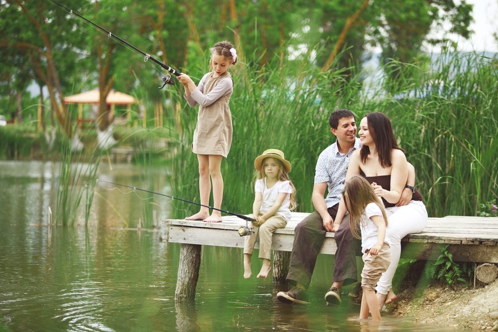 teaching kids how to fish