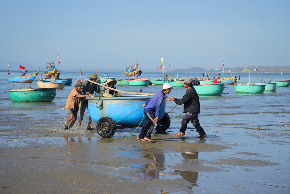 round fishing boats