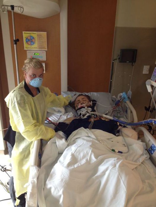 wounded warrior and his angel