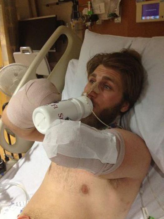 wounded warrior and his angel