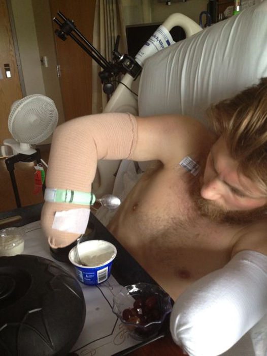 wounded warrior and his angel