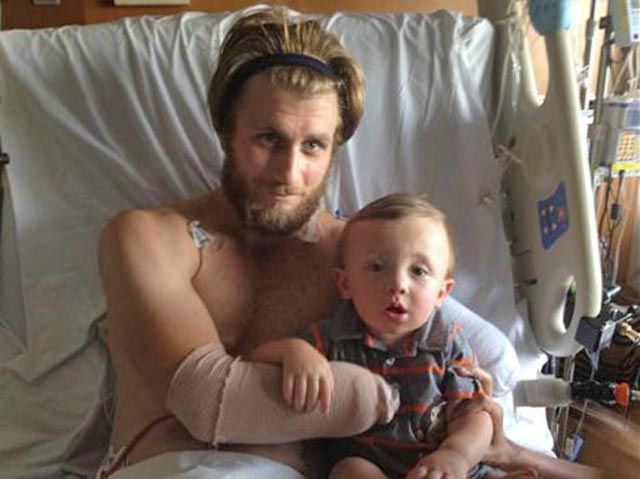 wounded warrior and his angel