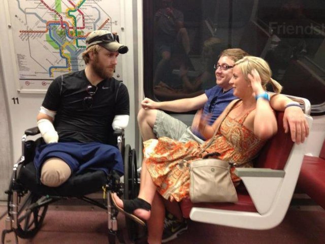 wounded warrior and his angel