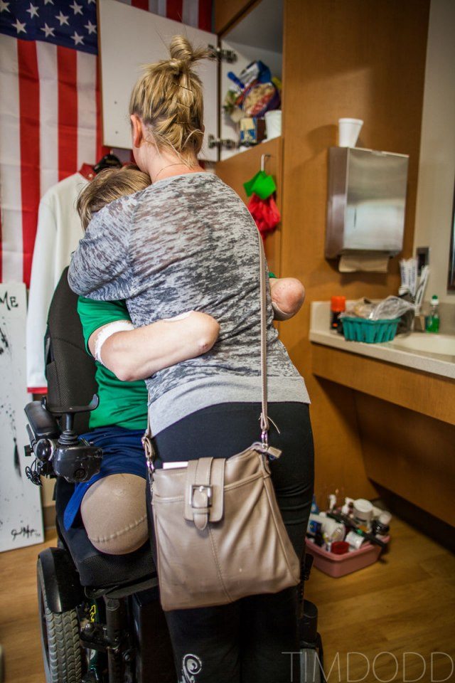 wounded warrior and his angel