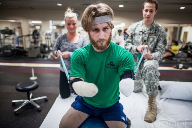 wounded warrior and his angel