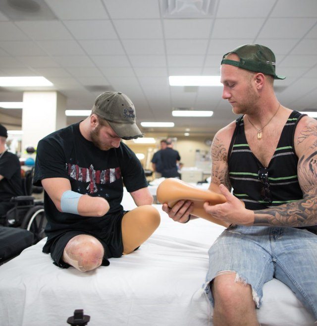 wounded warrior and his angel