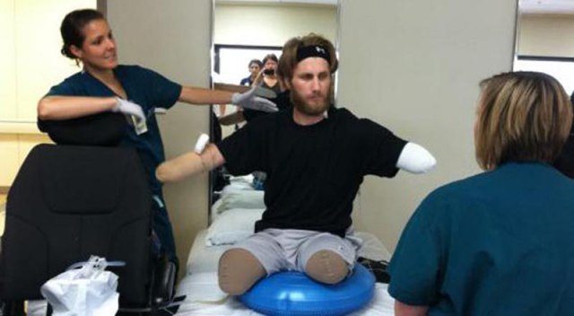 wounded warrior and his angel