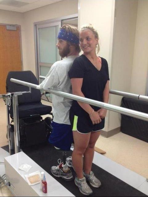 wounded warrior and his angel