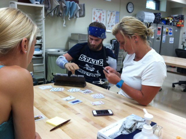 wounded warrior and his angel