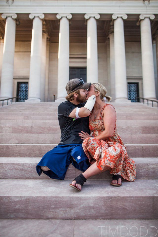wounded warrior and his angel