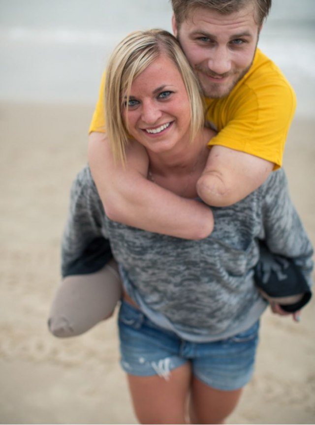 wounded warrior and his angel