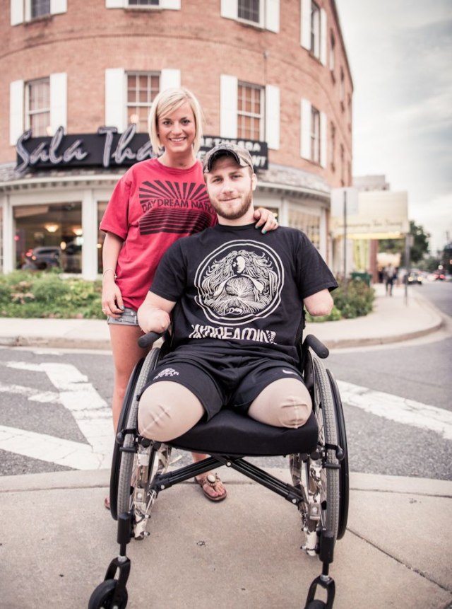 wounded warrior and his angel