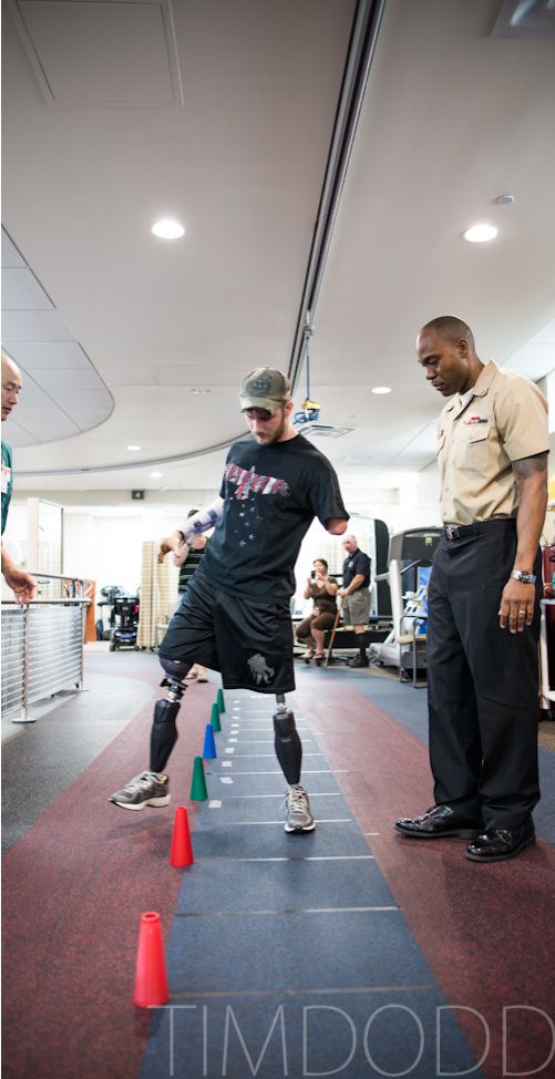 wounded warrior and his angel
