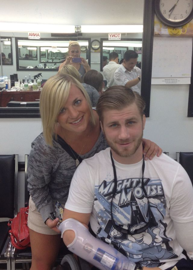 wounded warrior and his angel