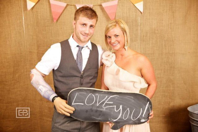 wounded warrior and his angel