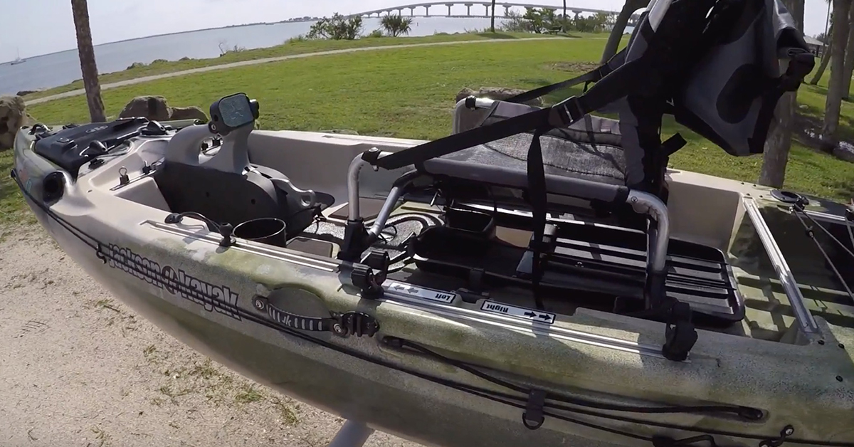 The Jackson Coosa FD Kayak from back to front