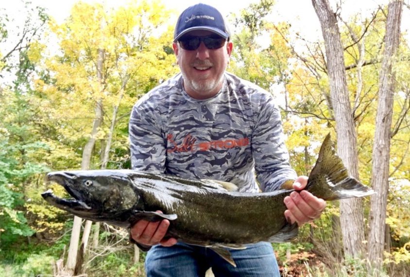 how to hold a salmon