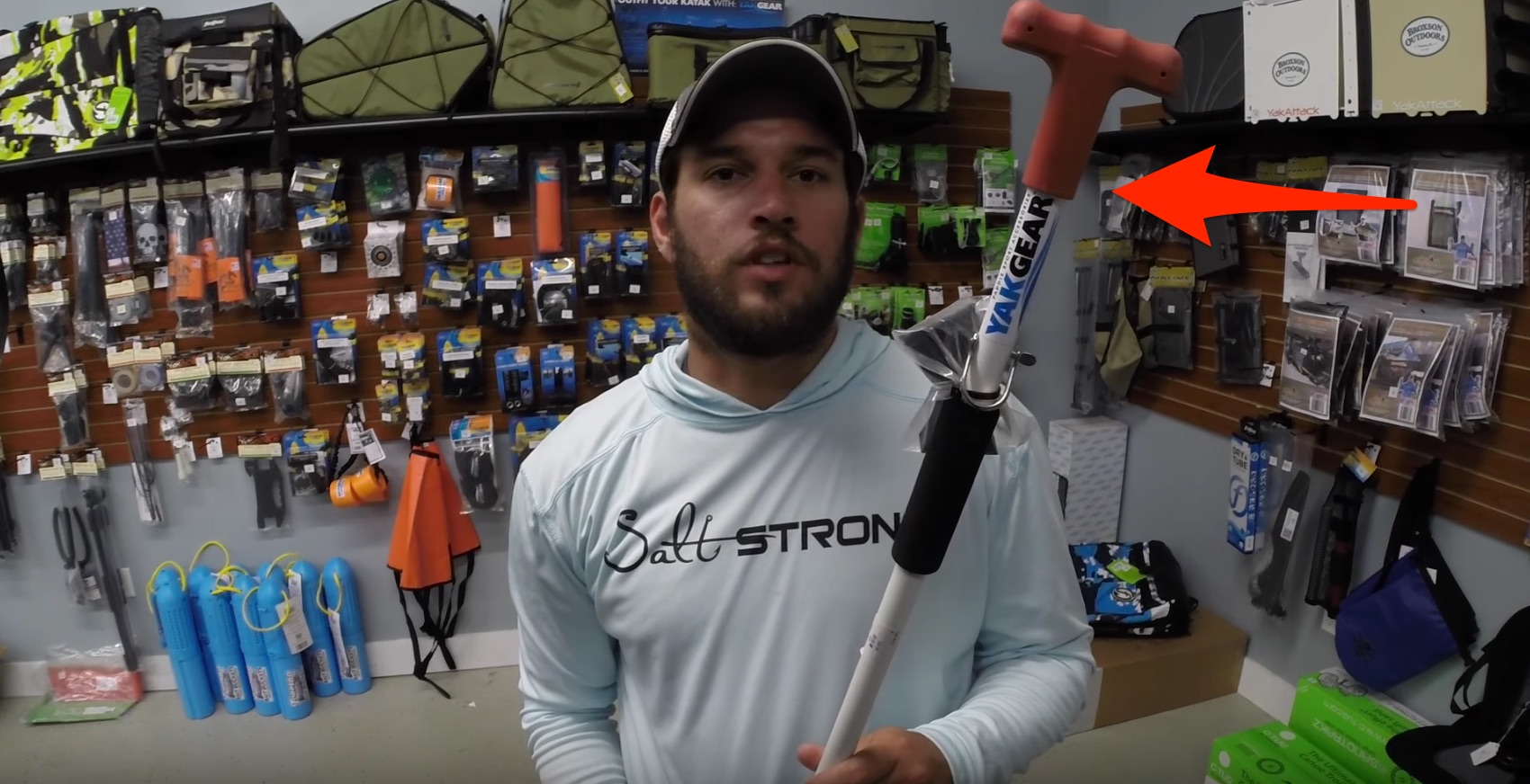 kayak fishing stakeout pole