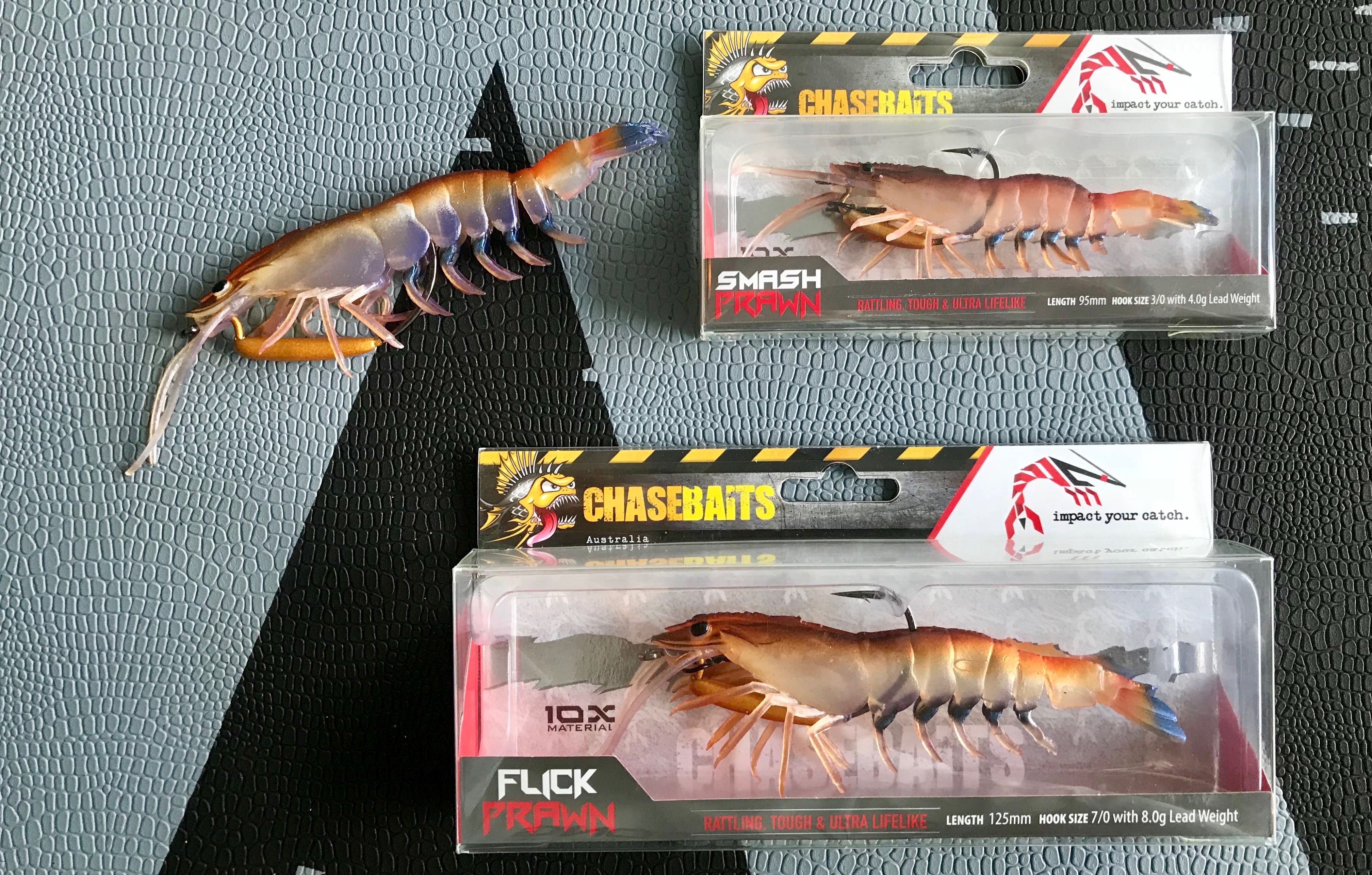 Chasebaits FLICK PRAWN and SMASH PRAWN packs