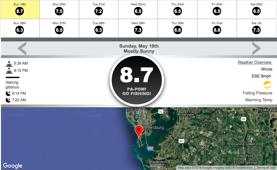 best day to go fishing