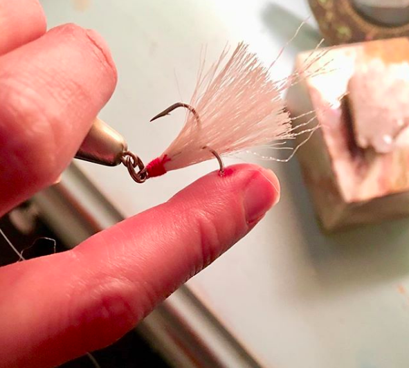 fish hook in finger