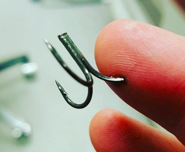 fish hook finger