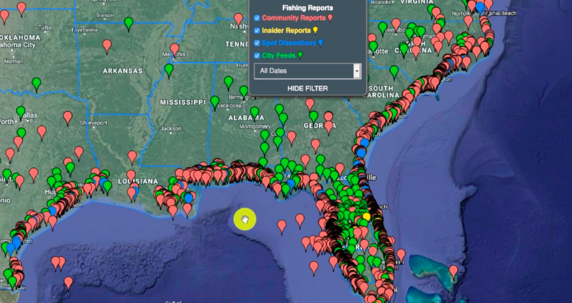 best fishing spots for cold fronts