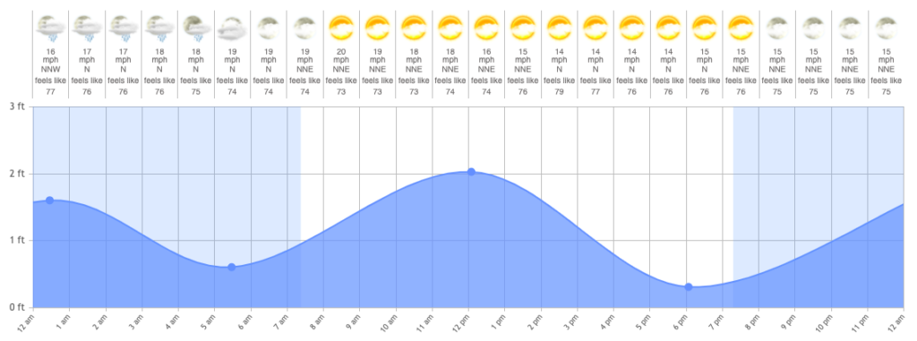plan a fishing trip around tides