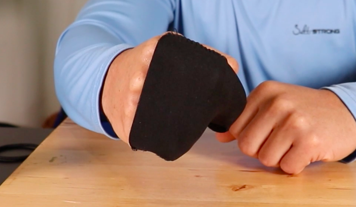 use neoprene coozie as a glove