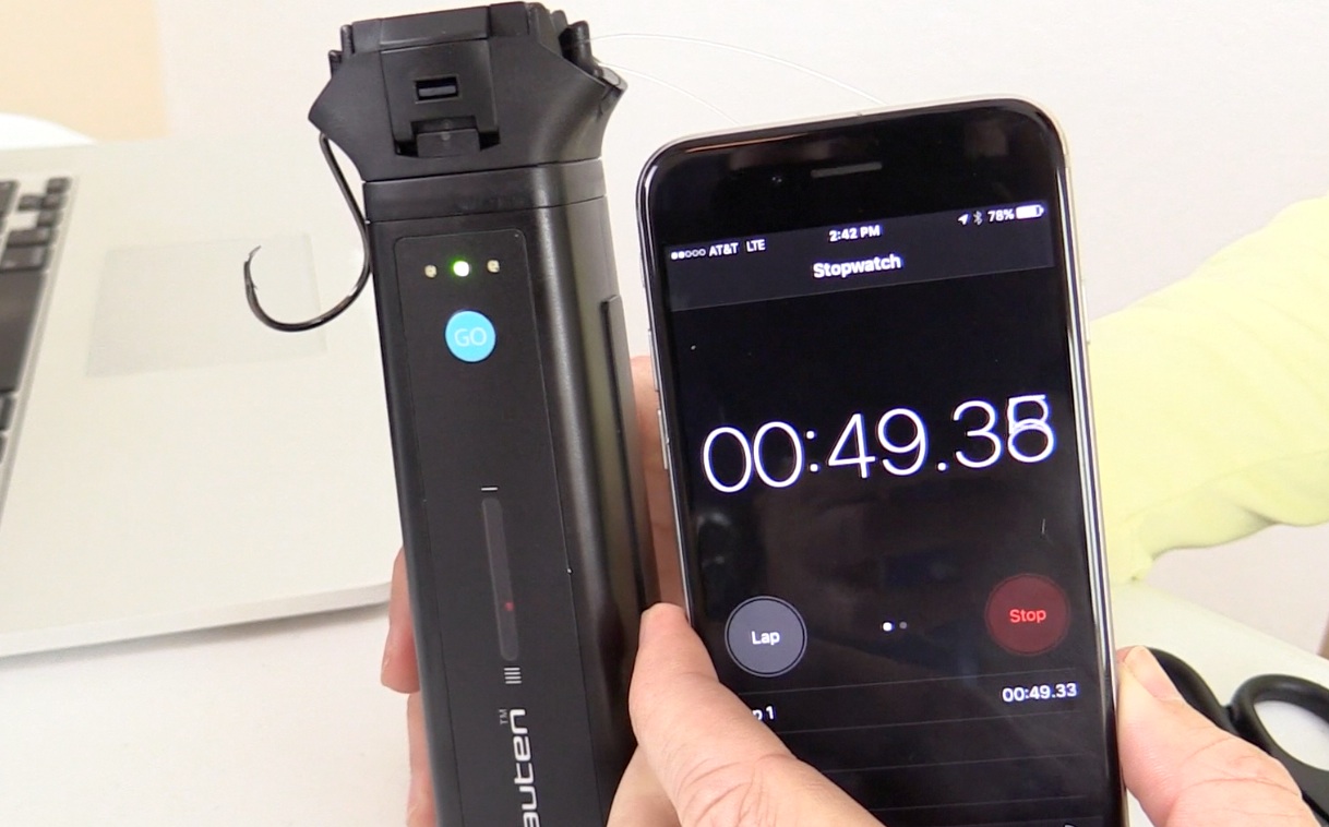 Tauten line welder time test