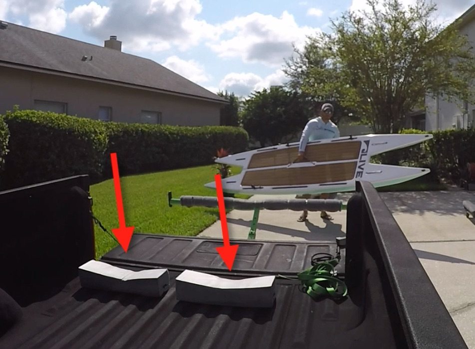 how to transport a kayak in a truck