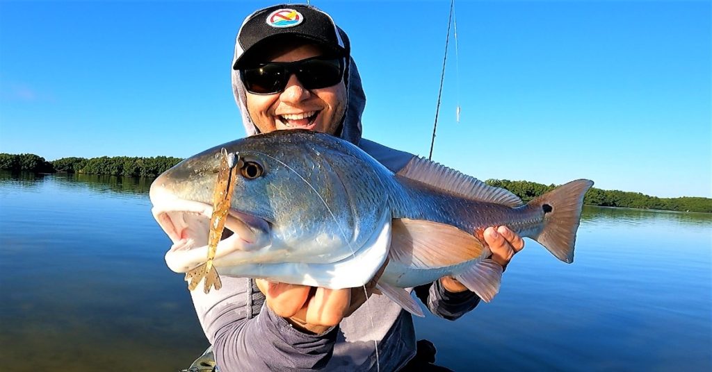 Tailing Redfish on Power Prawn Jr.