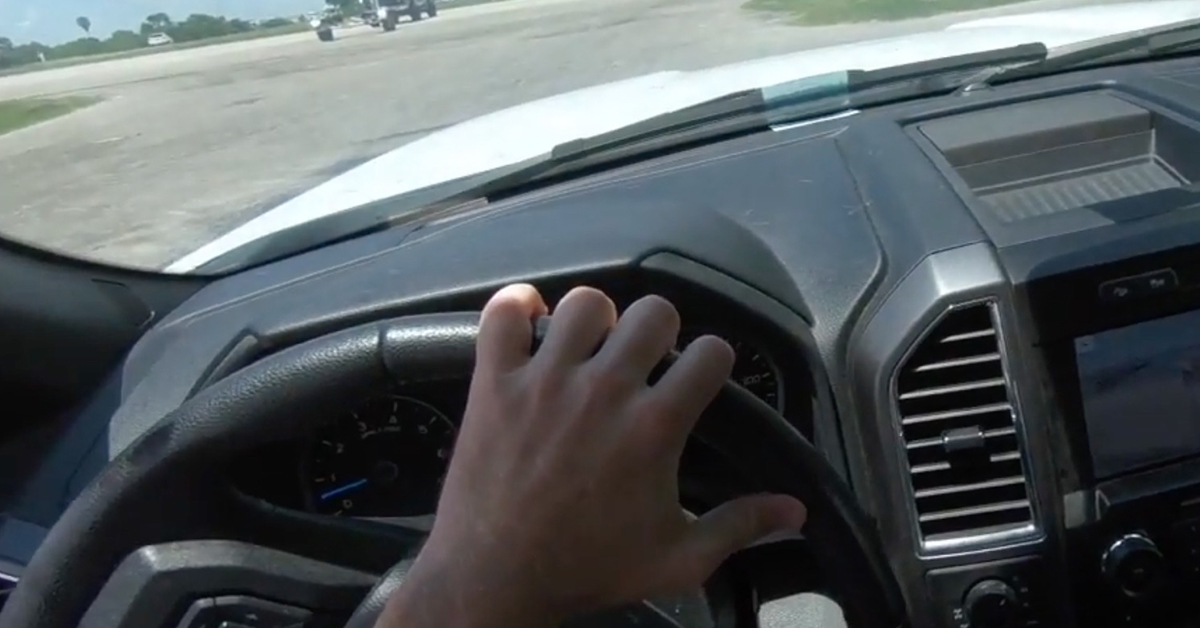 backing up a trailer wheel position