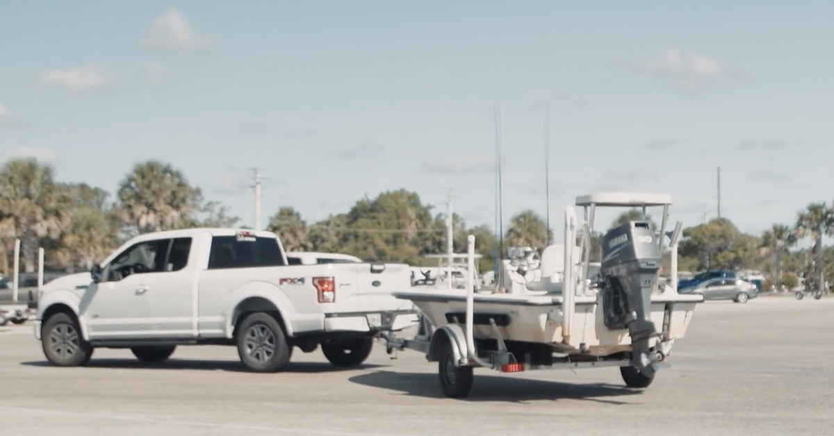 F150 and Maverick on Trailer