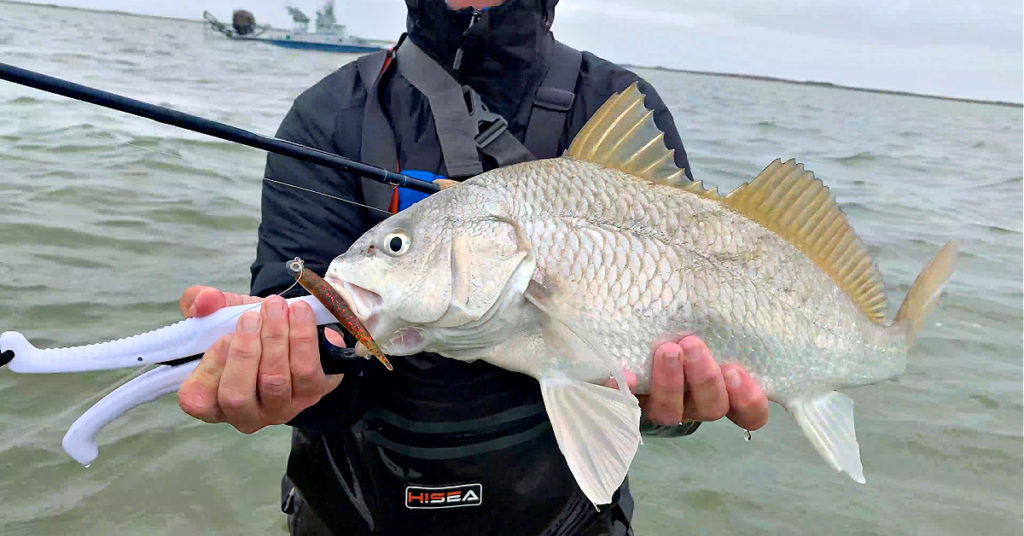 fishing in baffin bay with wader dave