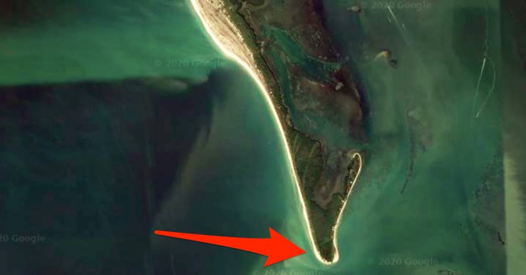 fishing inlet from beach