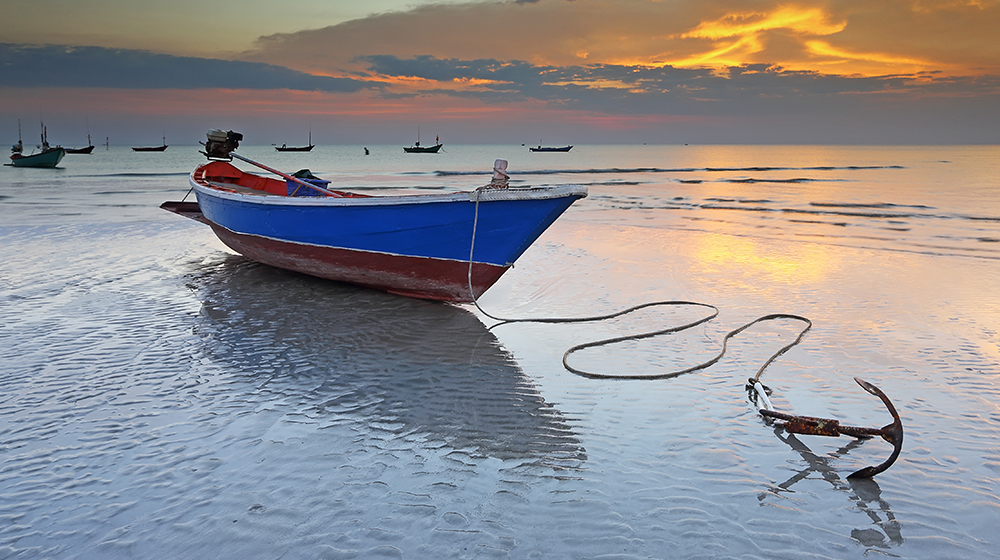 how to anchor a bay boat