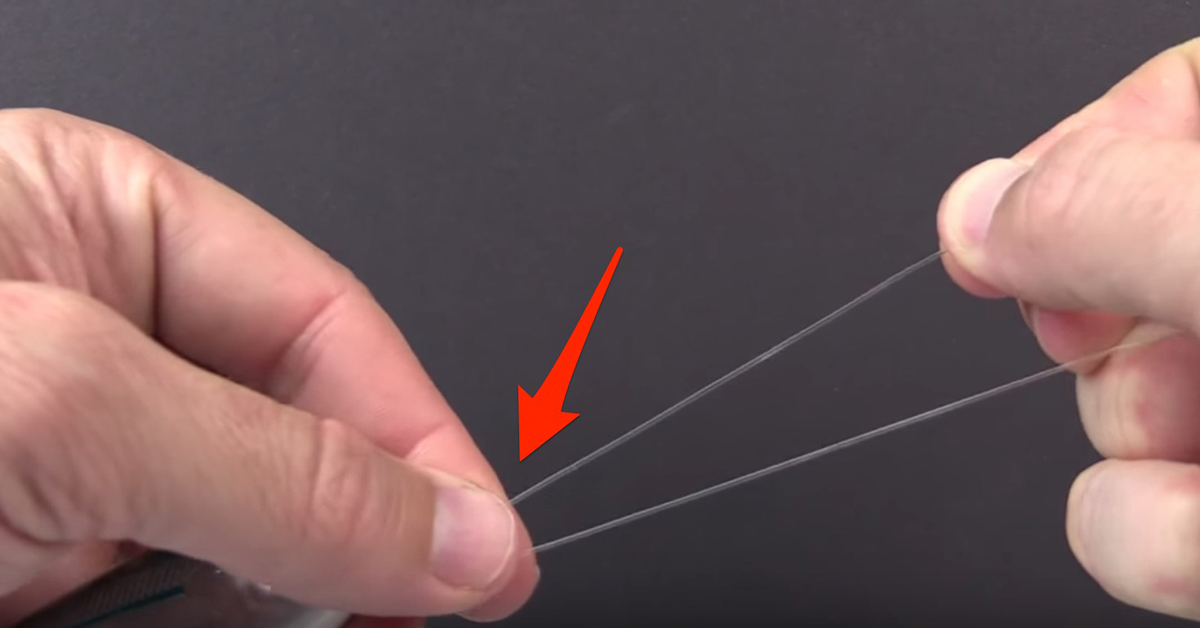 Clinch Knot step 1.1