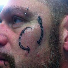 fishing hook tattoo