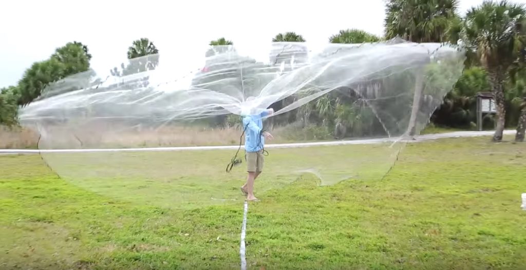 how to throw a big cast net