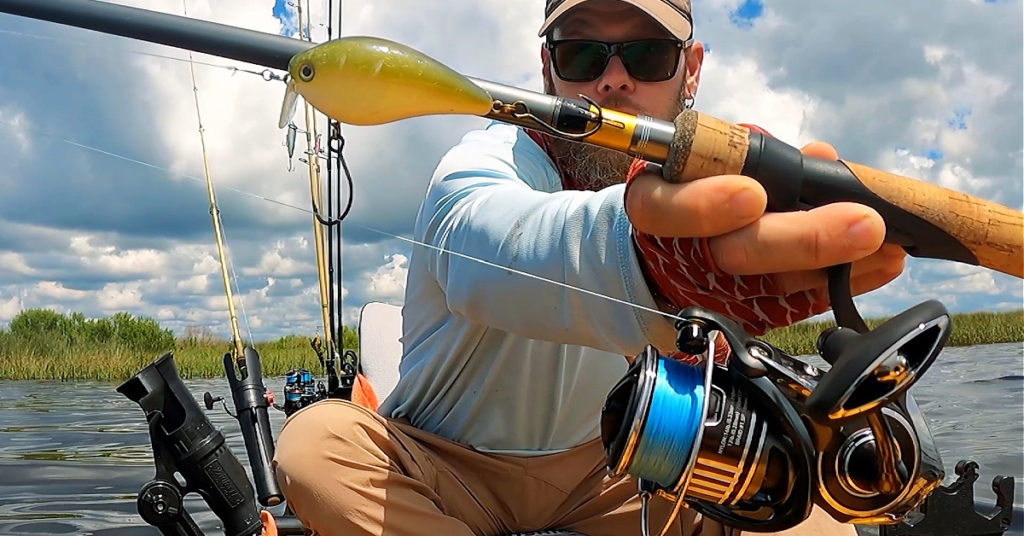 inshore fishing wake bait setup