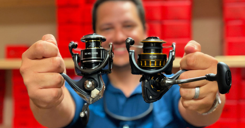 justin reel comparison daiwa bg vs bg mq