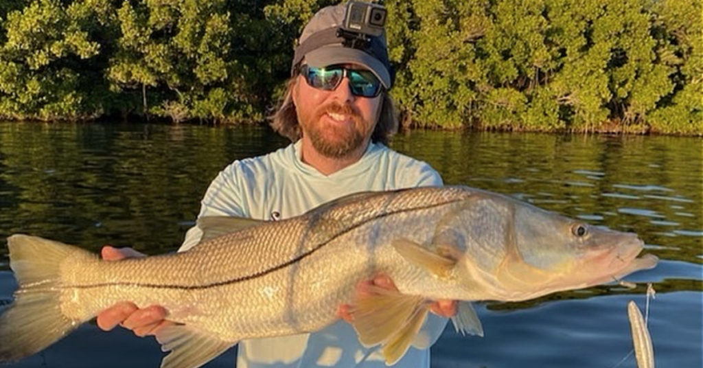 slot snook on light tackle