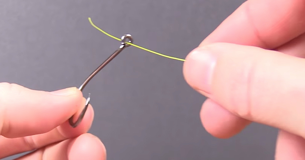 modified Uni knot step 1