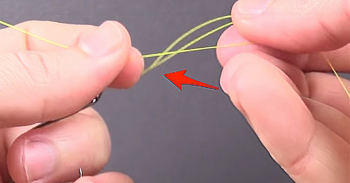 Modified Uni Knot Step 3