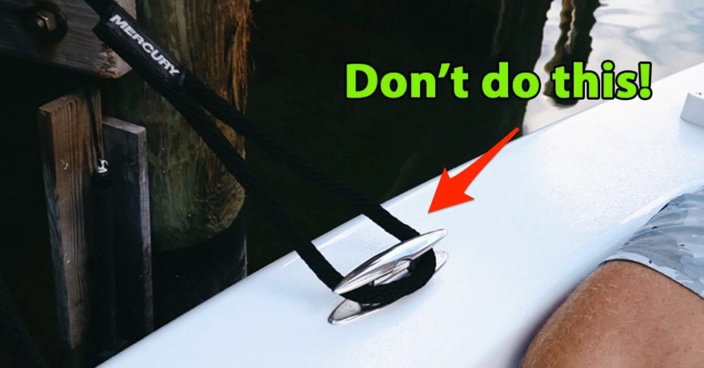 boat knot tying mistakes